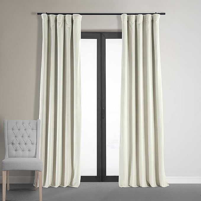 HPD Half Price Drapes VPCH-110602-96 Signature Blackout Velvet Curtain (1 Panel), 50 in x 96 in, ... | Amazon (US)