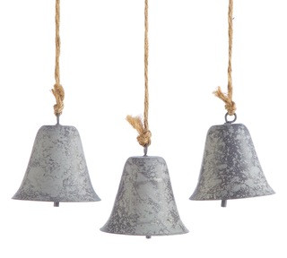 CANVAS Silver Collection Metal Decoration Bell Christmas Ornament, 7 8/10-in | Canadian Tire