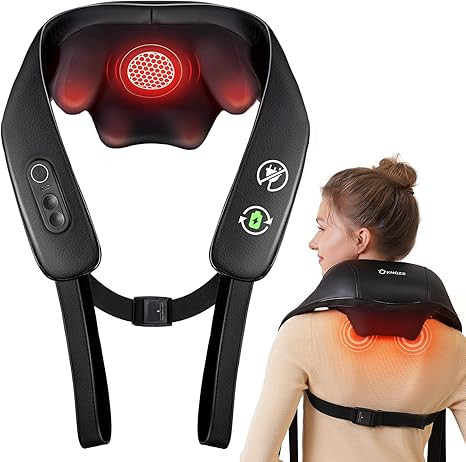 KNQZE Neck and Shoulder Massager with Heat, Cordless Back and Neck Massager, Upgraded Graphene He... | Amazon (US)