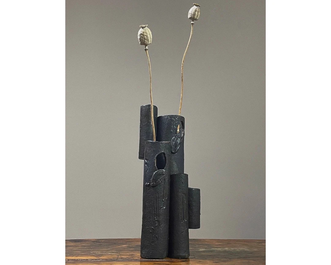 Vintage Brutalist Hand Built Ikebana Vase, Signed | Etsy (US)