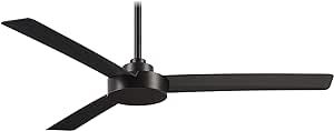 Minka-Aire F524-CL Roto 52 Inch Ceiling Fan 3 Blades in Coal Finish | Amazon (US)