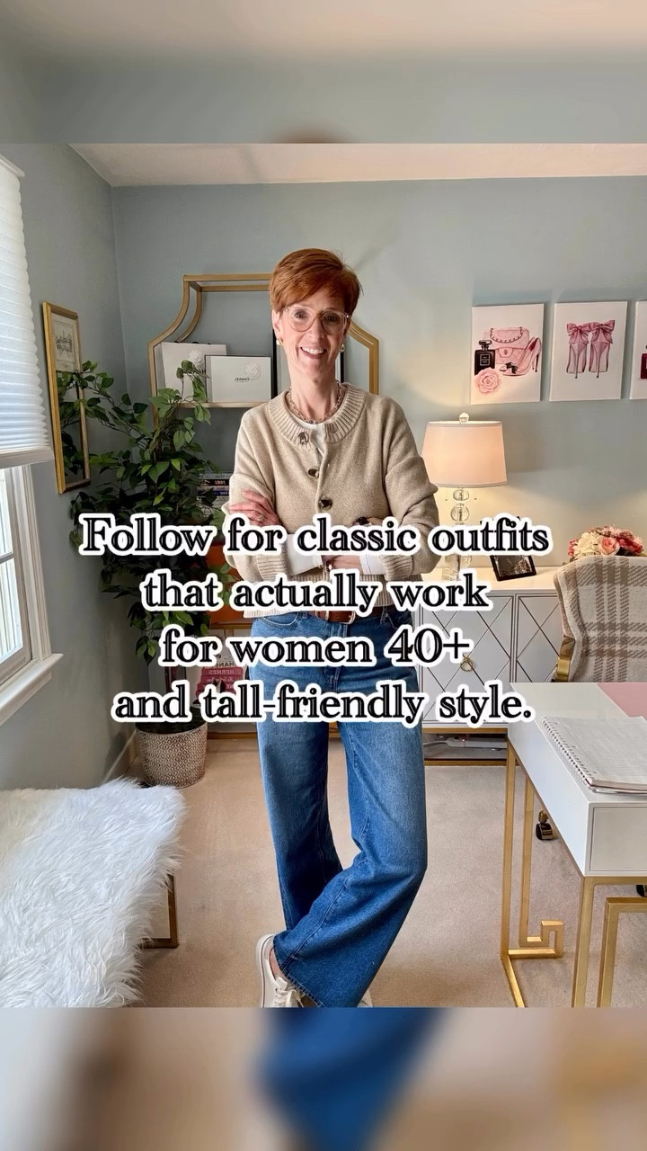 Sometimes the best outfits start with the simplest pieces.

Want the links? Like, Follow & Comment SHOP and I’ll send links right to your DM.

Today’s outfit started with a white long sleeve tee and wide-leg jeans — the kind of basics almost everyone already has in their closet. From there it’s just a few small steps: add a soft layer, add a belt and a little gold jewelry, finish with comfortable sneakers, and suddenly the whole outfit feels polished without being overdone.

This is one of my favorite real-life outfit formulas because it works on busy mornings, travel days, errands, or casual meetings. Nothing complicated — just a few simple pieces working together.

Save this for the next morning you’re staring into your closet wondering what to wear, and send it to a friend who loves timeless everyday outfits.

If this found you at the right time, you’re exactly who I create for. Come along for timeless style, real-life outfits, and tall-friendly finds that actually work.

#ClassicEverydayStyle�#EverydayOutfit�#WomenOver40Style�#tallwomenstyle

#LTKootd #LTKOver40 #LTKTall