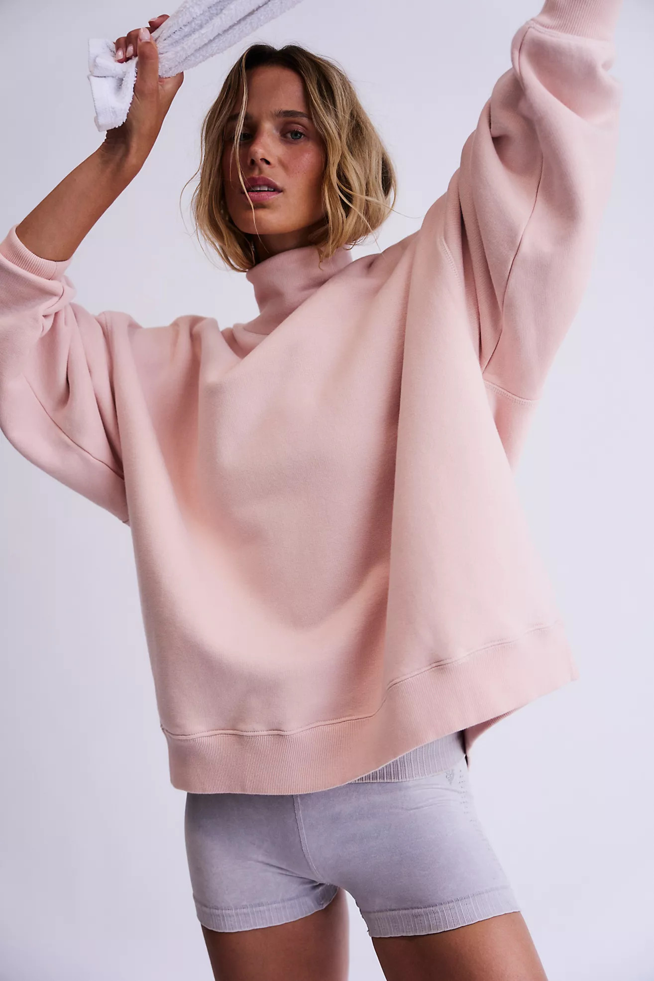 A Cut Above Mock Neck Pullover Sweatshirt | Free People (Global - UK&FR Excluded)