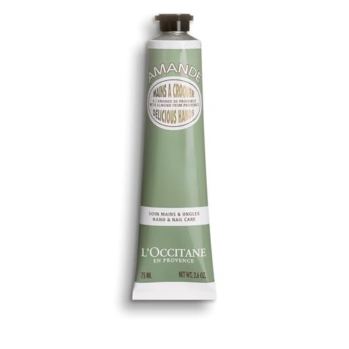 L'OCCITANE Almond Delicious Hand & Nail Cream: Soften hands & Cuticles with Irresistible Almond Scent, Moisturizing, Infused With Almond Oil, 24-hour hydration*, 2.6 Oz | Amazon (US)