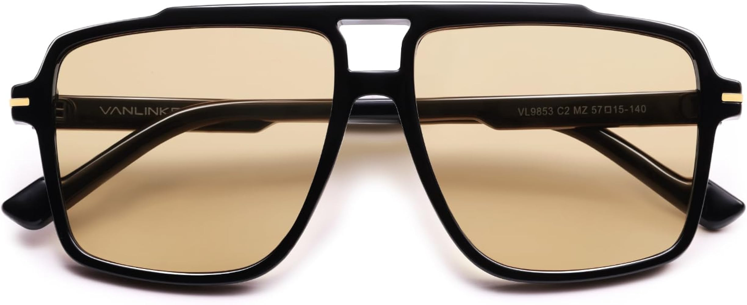 VANLINKER Polarized Trendy Oversized Aviator Sunglasses for Women Men 2025 Retro Shades VL9853 | Amazon (US)