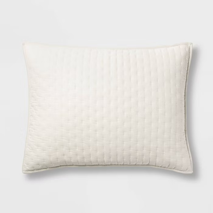 Cashmere Blend Quilted Pillow Sham - Casaluna™ | Target