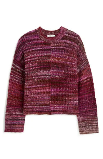 Madewell Space Dye Crewneck Sweater in Spacedye Verbena at Nordstrom Rack, Size X-Large | Nordstrom Rack