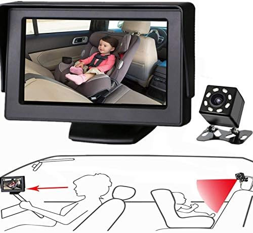 Itomoro Baby Car Mirror, View Infant in Rear Facing Seat with Wide Crystal Clear View,Camera Aime... | Amazon (US)