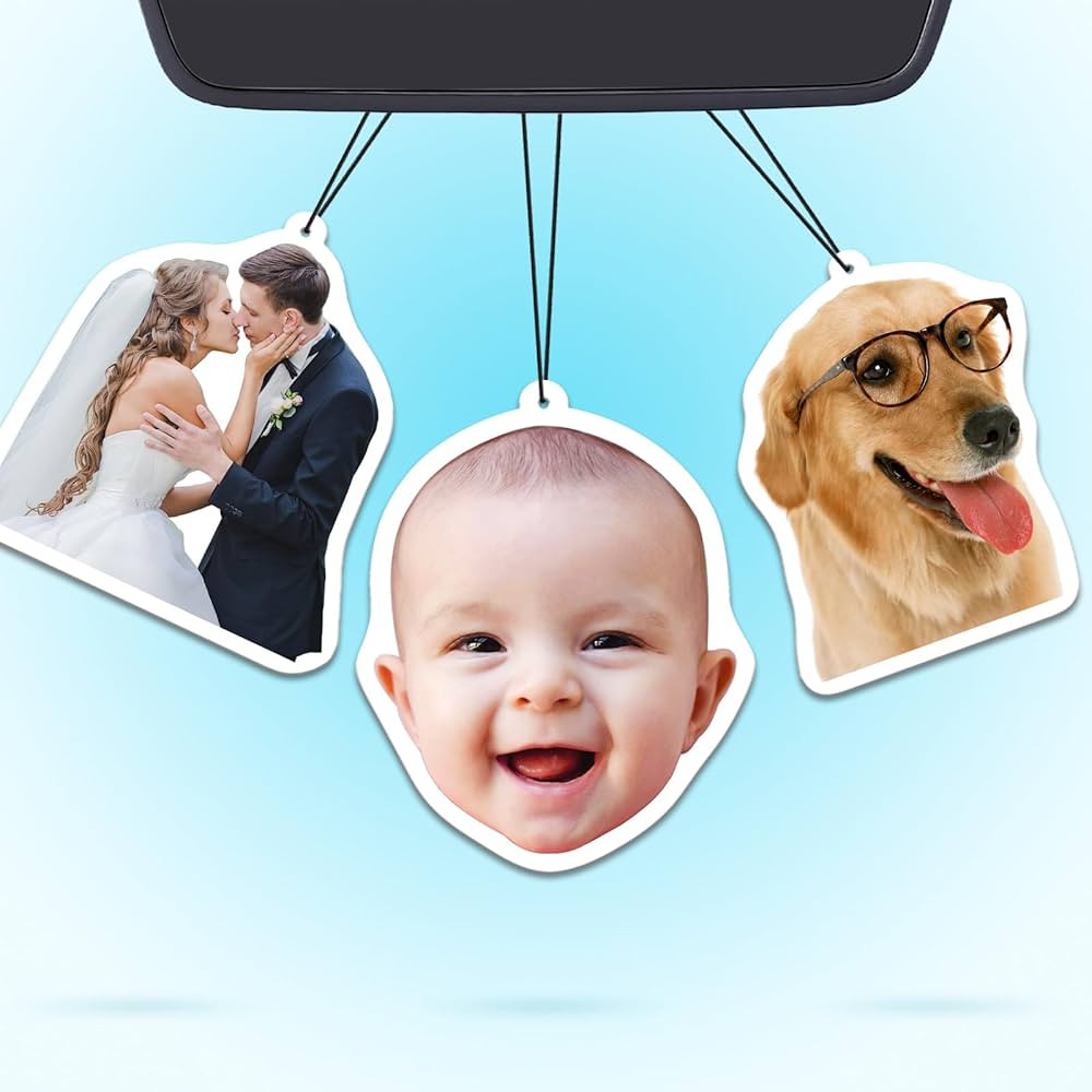 CDBUY Custom Air Fresheners with Picture - Personalized Double Sided Photo Air Freshener, Customi... | Amazon (US)