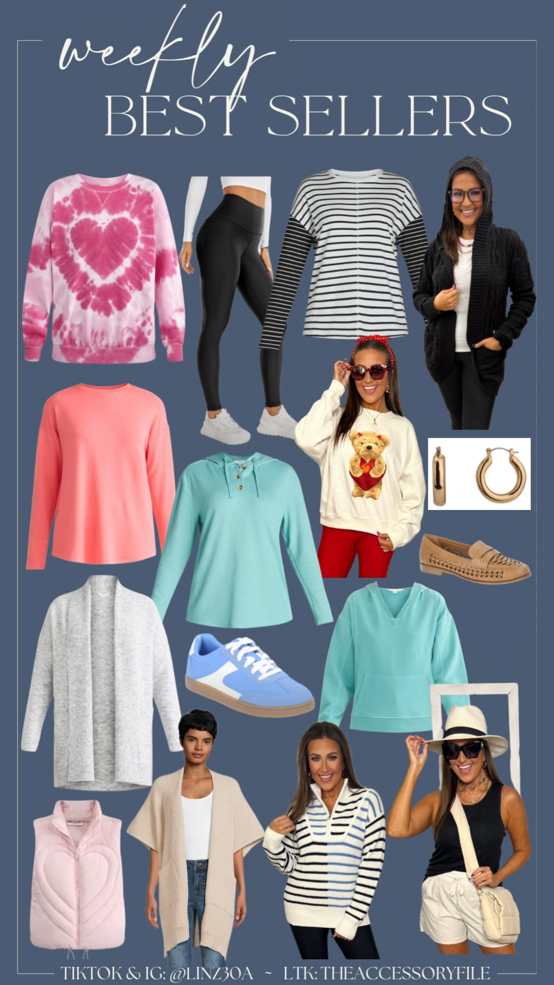 Weekly best sellers

Fleece lined leggings, spring outfits, spring fashion, fashion sneakers, gold hoop earrings, cardigan, Valentine’s Day outfit, teddy bear sweater, athleisure, athletic wear, casual outfits, puffer vest, work shoes 

#LTKSeasonal #LTKWatchNow #LTKFindsUnder50