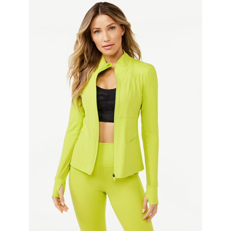 Sofia Active by Sofia Vergara Women’s Super-Soft Lux Zip-Up Jacket | Walmart (US)