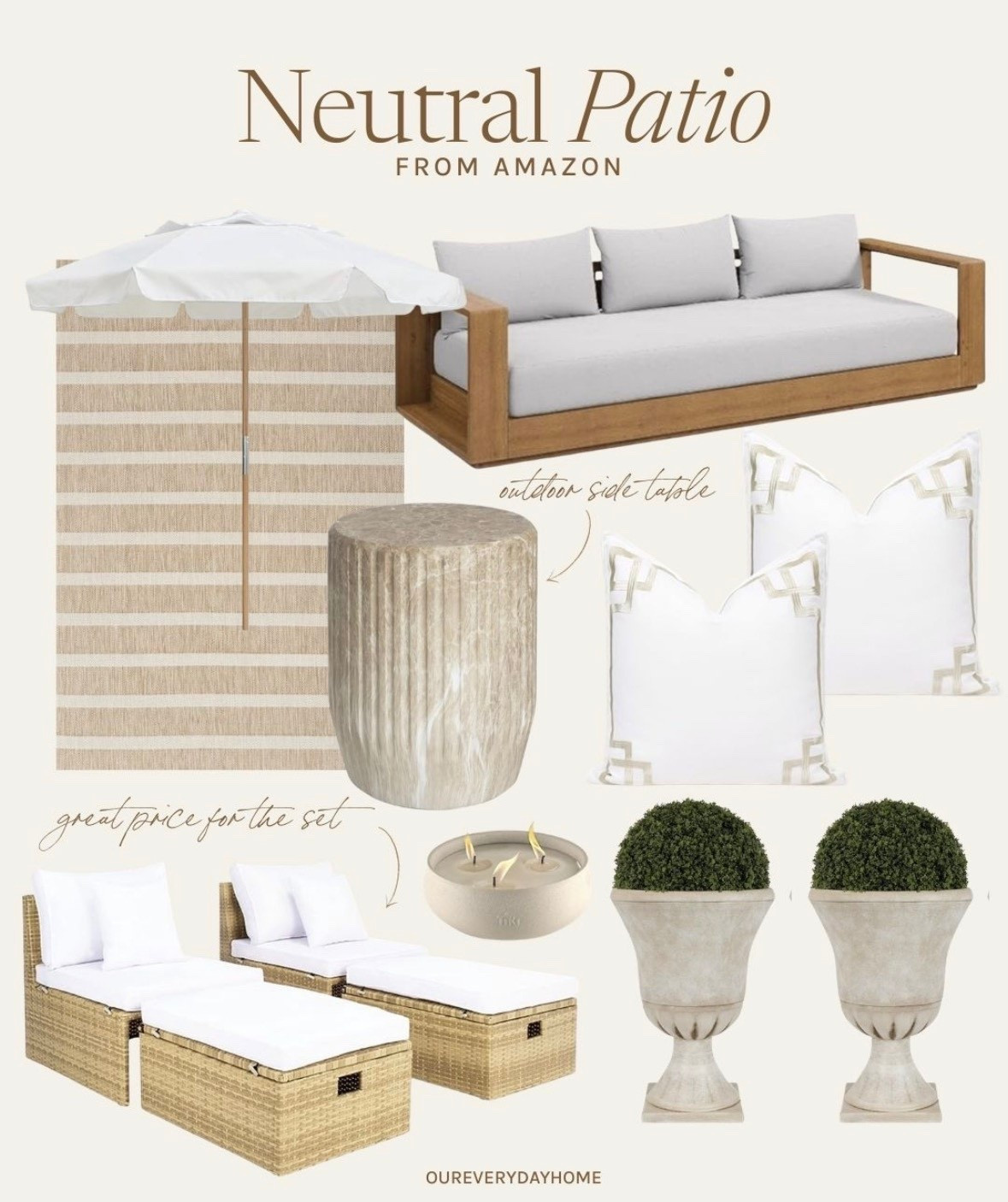 Patio weather is approaching! 

Amazon patio 
Outdoor furniture 
Patio furniture 
Patio season 

#LTKSeasonal #LTKHome #LTKSaleAlert