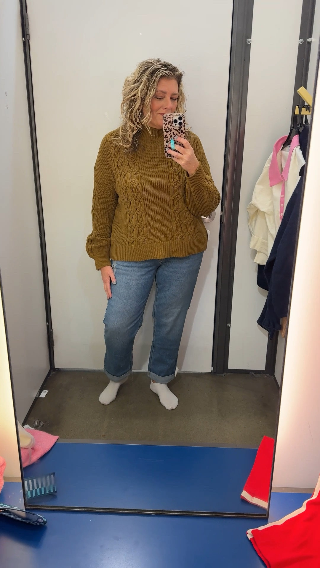 These jeans are so comfortable! Wearing size 14, sweater L

#LTKOver40 #LTKootd #LTKFindsUnder50