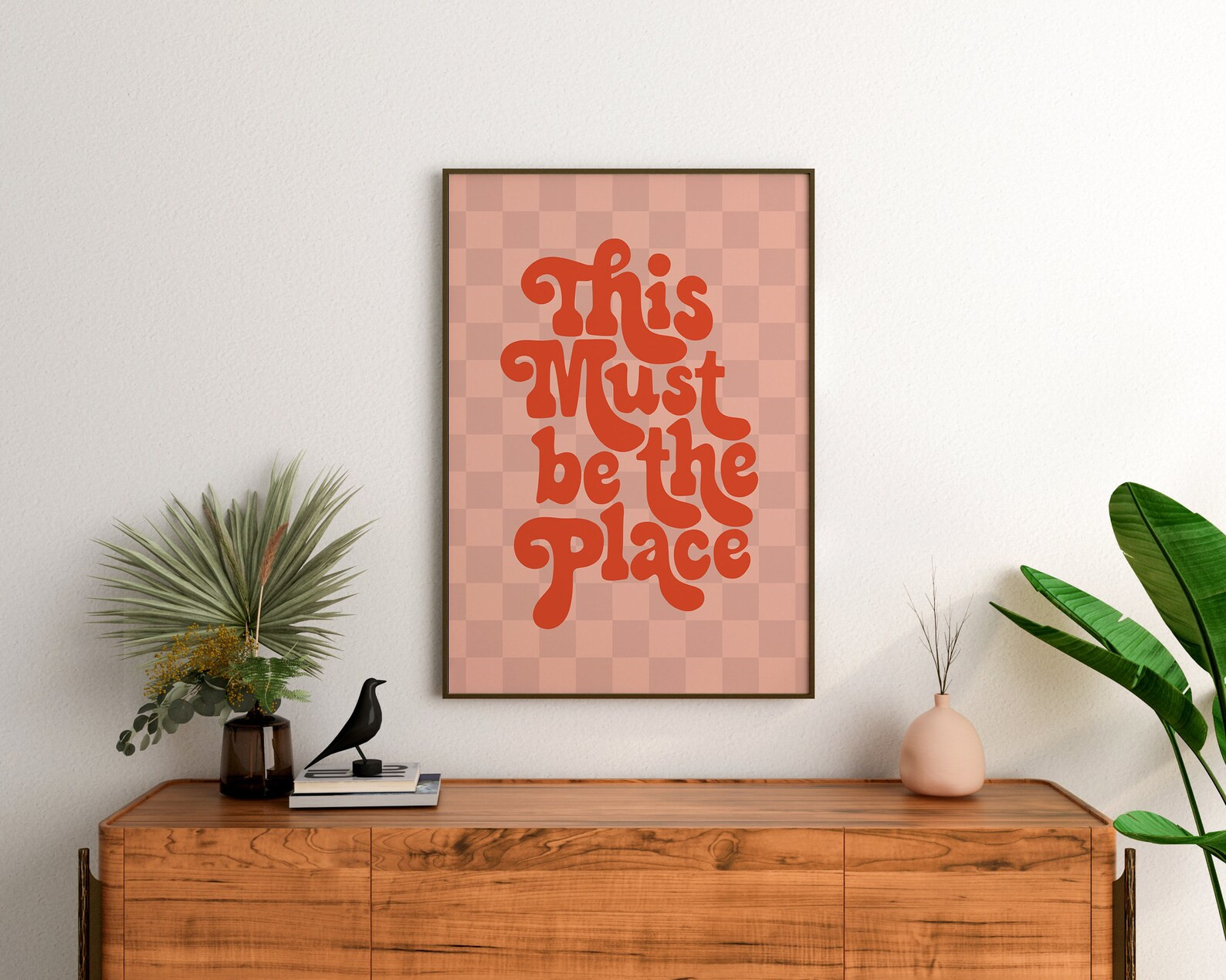 This Must Be Place LYRICS QUOTE Poster for Song Lover Printable Vintage Bandtalking Head Wall Art... | Etsy (US)