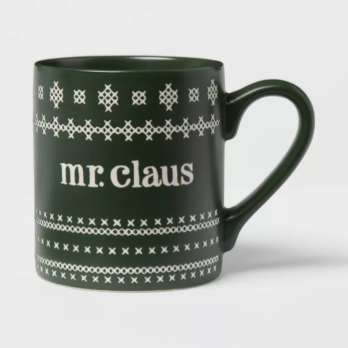 16oz Stoneware Mr. Claus Mug - Threshold™ | Target