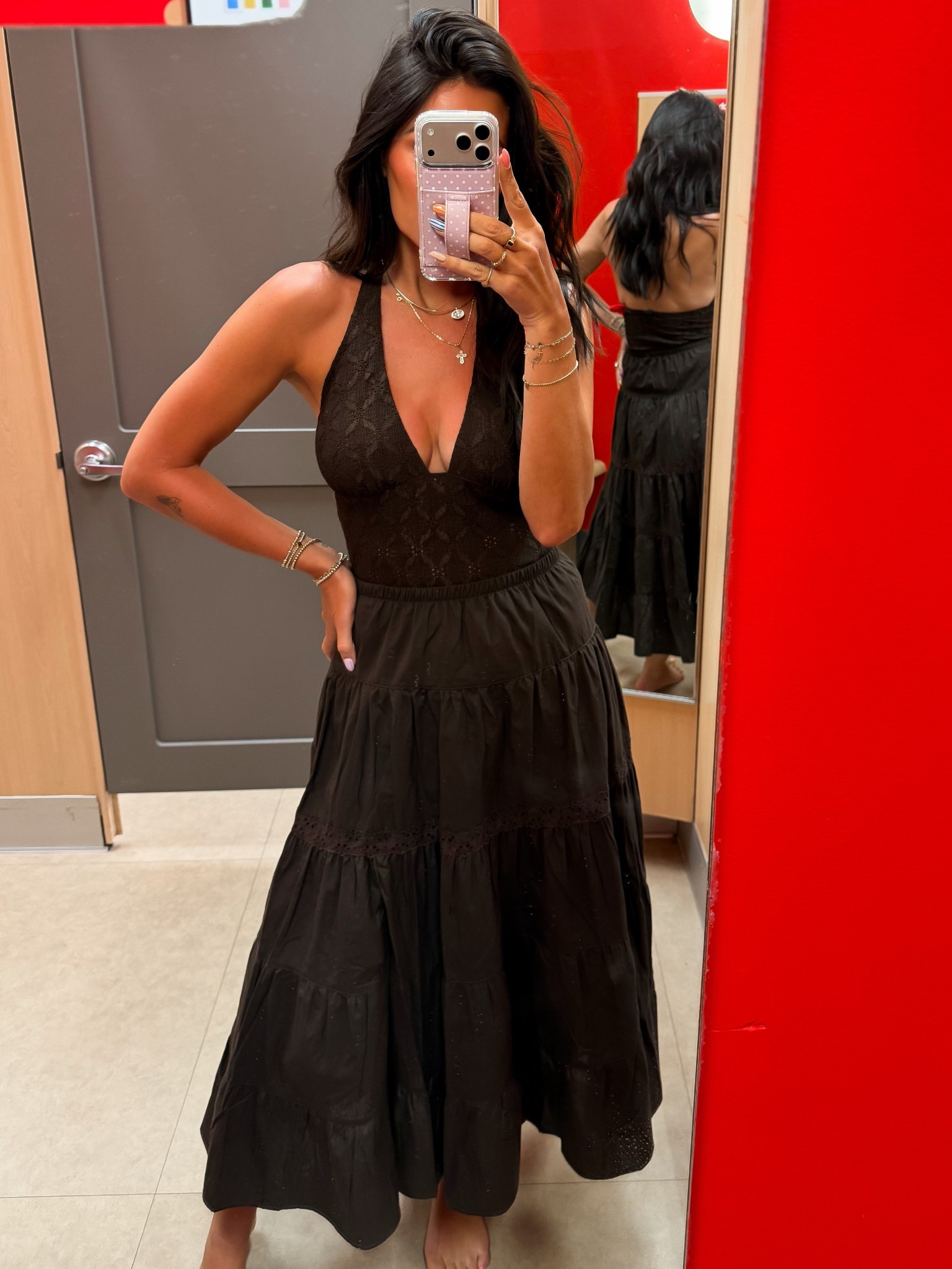 Halter and maxi skirt. Love this combo! Will add a western built (small and small) 

#LTKOver40 #LTKFestival #LTKTall