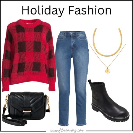 This red and black plaid sweater is perfect for the holidays. #ad 
It’s super soft and cozy and runs true to size. I have it in a large. #walmartfashion


#LTKHoliday #LTKSeasonal #LTKunder50