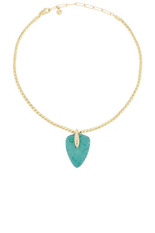 Twisted Turquoise Statement Pendant Necklace
                    
                    Ettika | Revolve Clothing (Global)