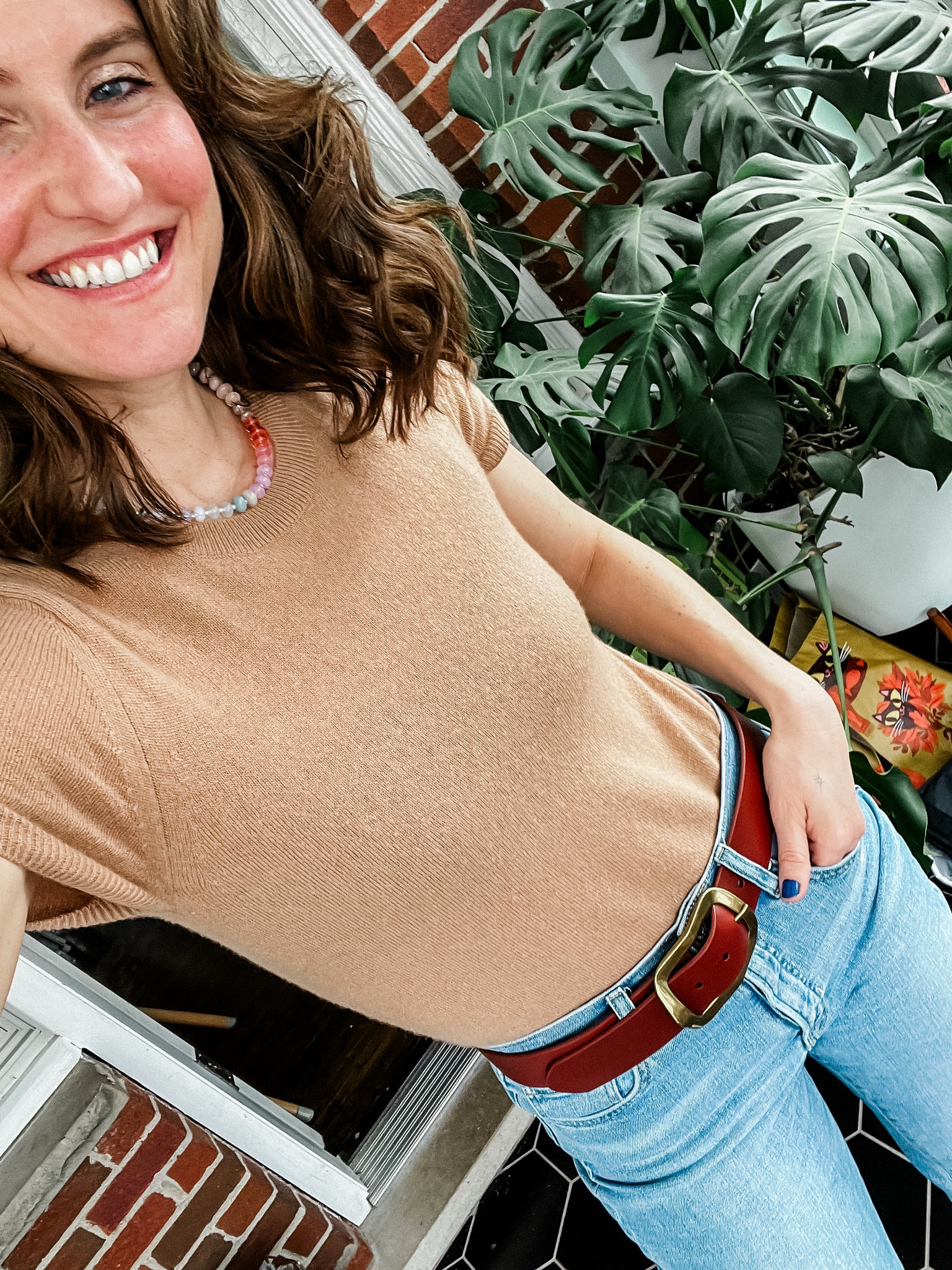 Quince top & Anthro accessories to kick off the first day back at work in the new year. 

#LTKStyleTip #LTKFindsUnder100