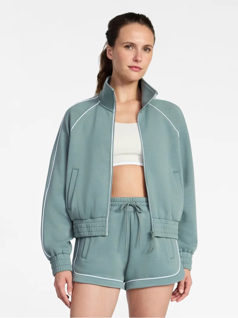 Avia Women's ScubaKnit Track Jacket, Sizes XS-XXXL | Walmart (US)