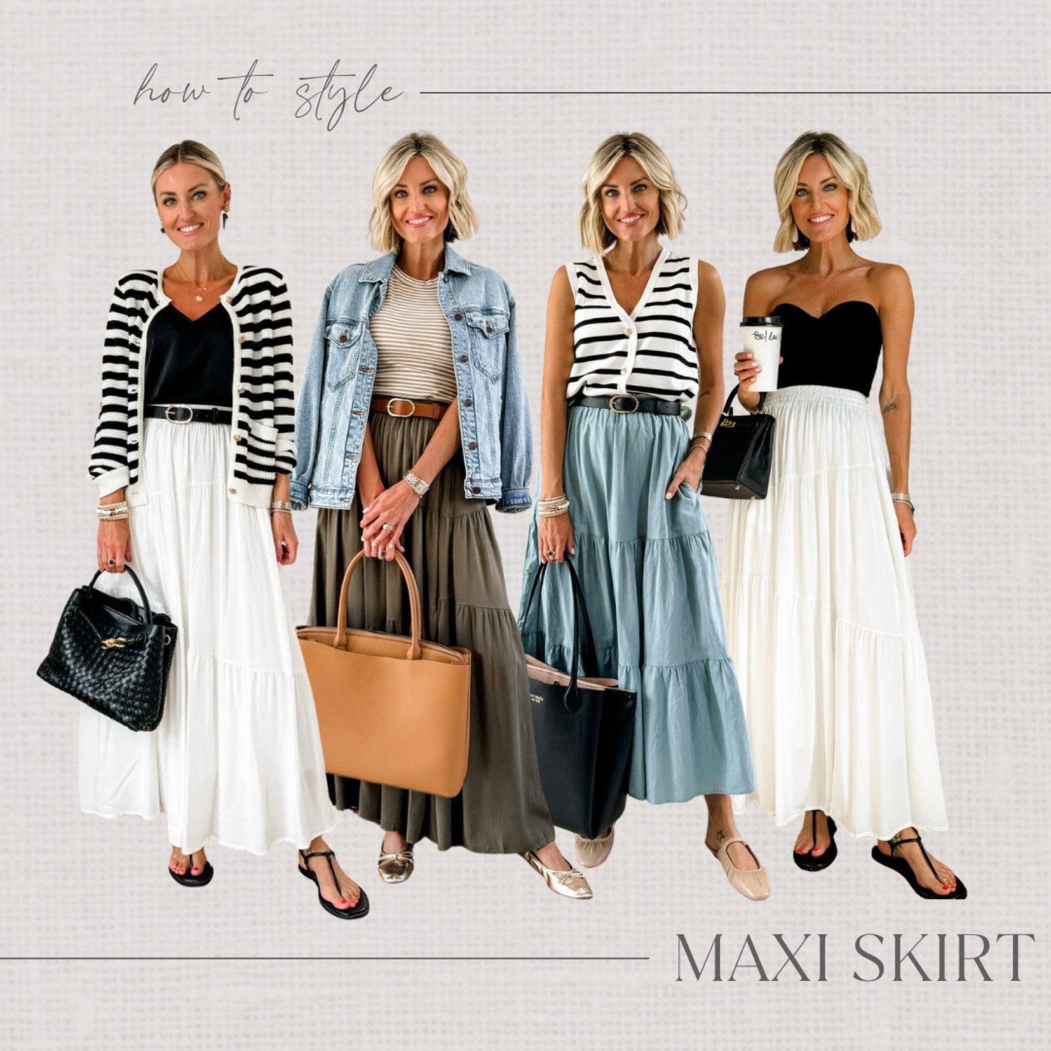 These maxi skirts are all Amazon finds! 👏🏼 They come in several colors! Wearing small in skirts & extra small in tops!

Loverly Grey, Amazon finds, maxi skirt, date night outfits, teacher outfit, work outfit, cute casual outfit 

#LTKBacktoSchool #LTKStyleTip