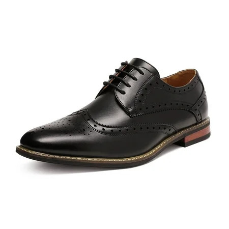 Bruno Marc Moda Italy Men's Prince Classic Modern Formal Oxford Wingtip Lace Up Dress Shoes 6.5-15 Brogue Oxford Shoes Prince-3 Black Size 10 | Walmart (US)