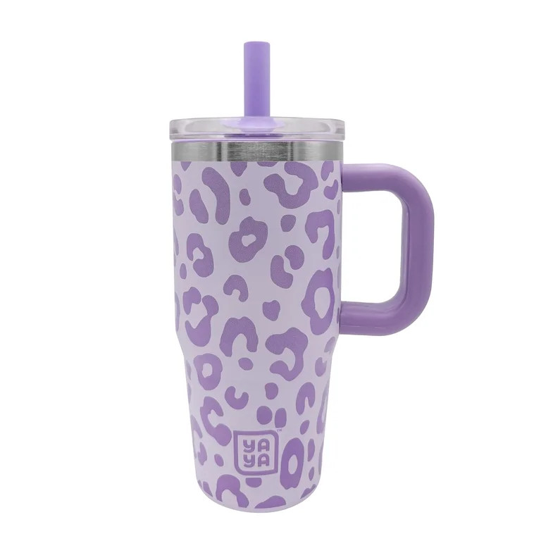 YAYA My First Travel Tumbler for Toddlers 3+ with Reusable Straw and Spill-Safe Lid, 12oz, Purple... | Walmart (US)