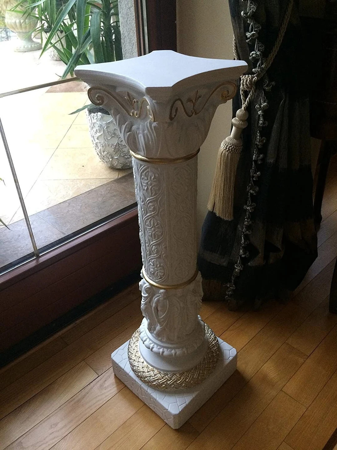 Pillar Column Wonderful Ornaments Signs Pedestal Flower Stand - Etsy | Etsy (US)
