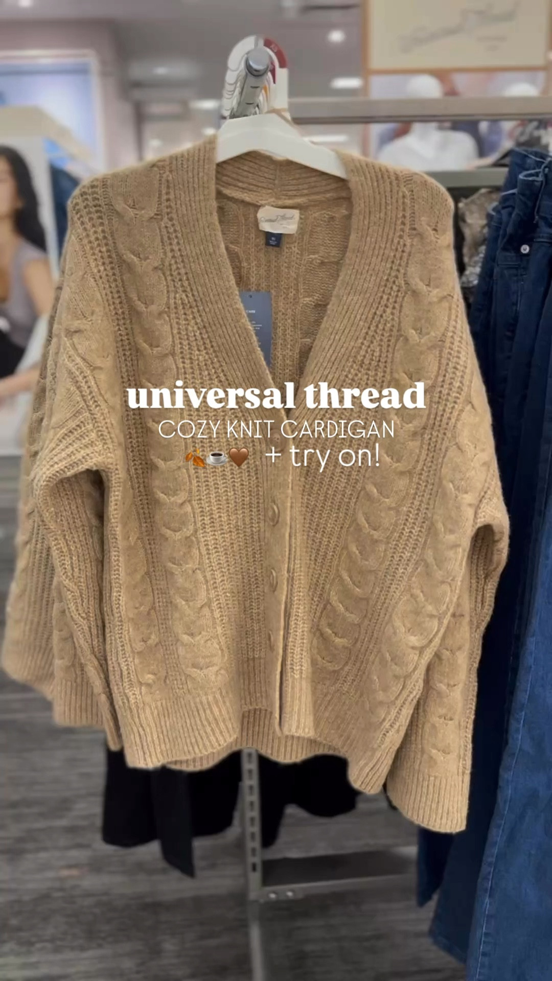 Cozy Knit Cardigan— perfect for the colder days ahead! I think this would make a super cute Thanksgiving top! 🍂 $35 & is great quality! Comment “COZY” if you want the link! #fallstyle #targetfall #targettryon #thanksgivingoutfit #ltkseasonal #ltkfashion #cozygirlfall

#LTKHoliday