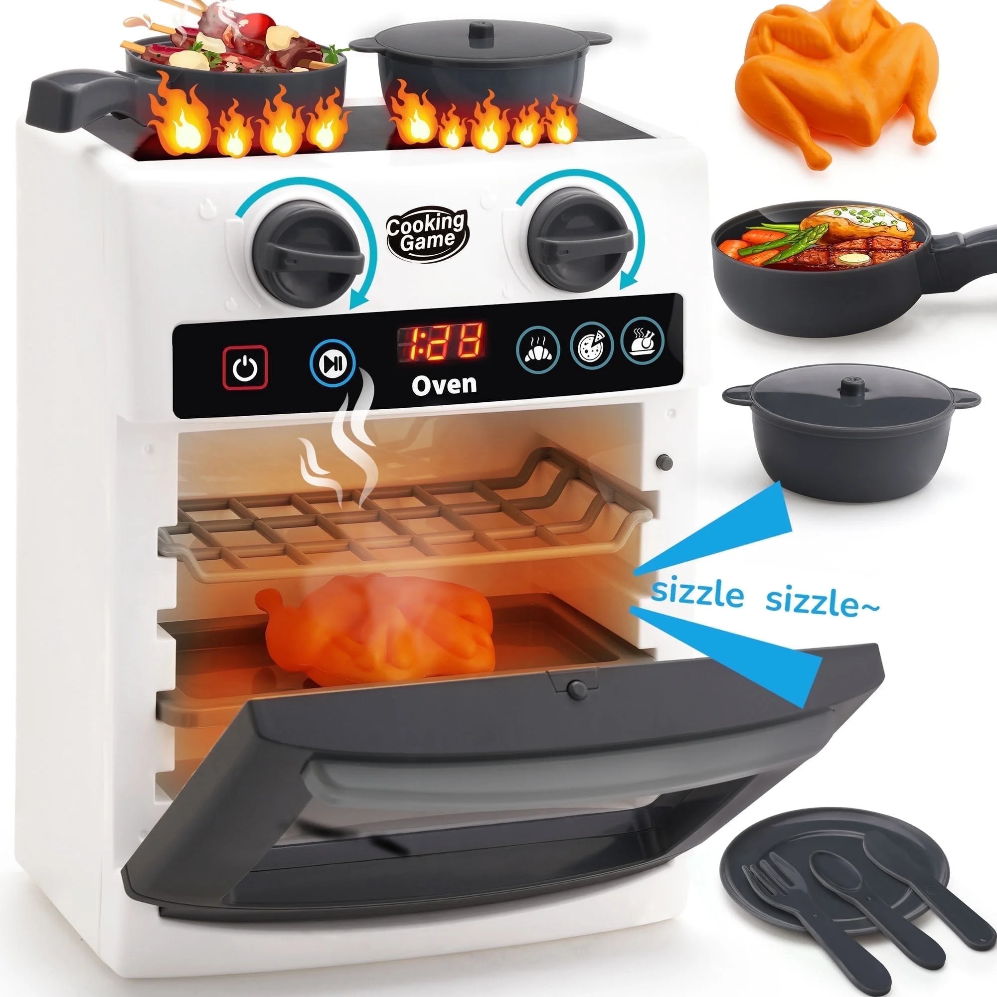 Sqnox Kids First Oven, Home Appliance Series Toys Pretend Play Appliance for Toddler Ages 2+ Birt... | Walmart (US)