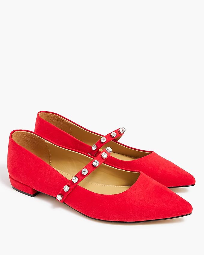 Mary Jane flats with gem strap | J.Crew Factory