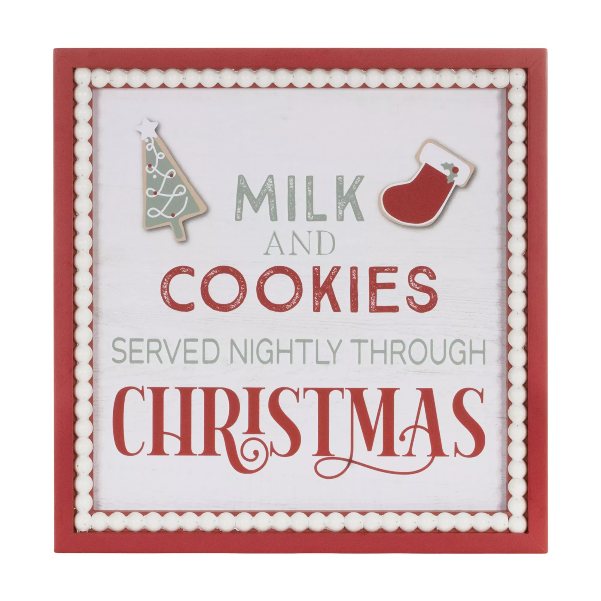 Melrose Framed Christmas Milk and Cookies Wall Art | Kohl's