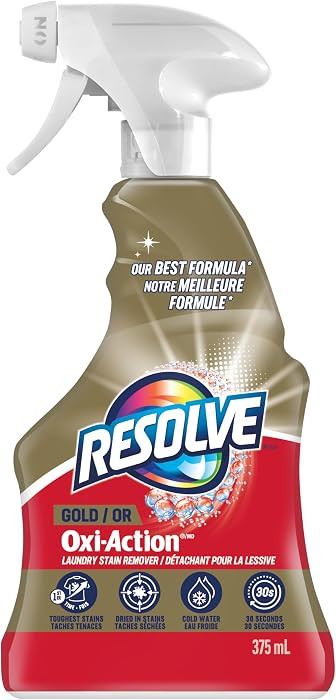 Resolve\u00ae Gold Oxi-Action\u00ae Laundry Stain Remover - Pre-Treat Trigger, 375 mL : Amazon.ca... | Amazon (CA)