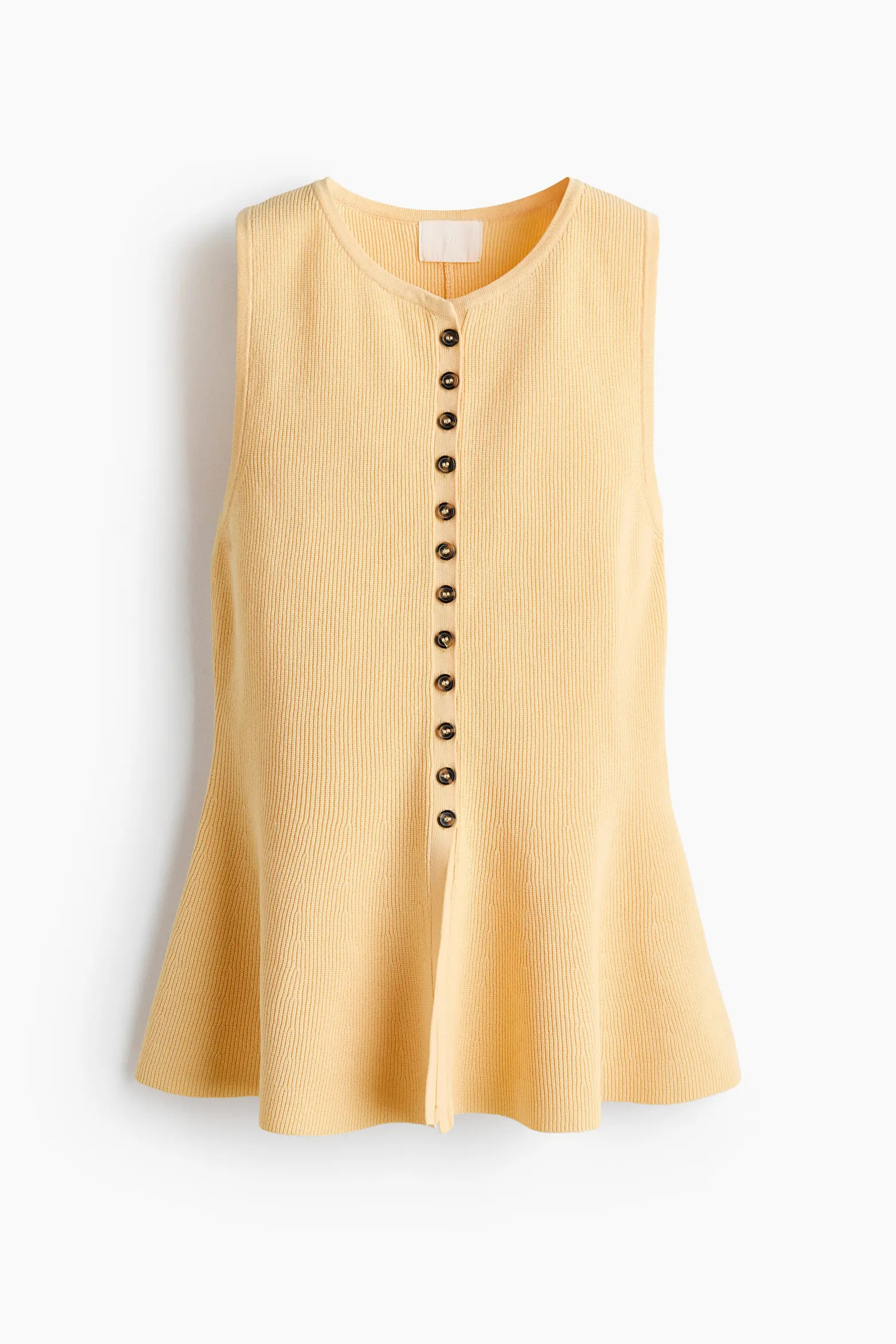 Rib-knit Peplum Waistcoat (Women) | Nordstrom | Nordstrom
