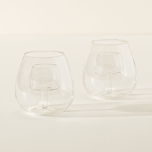 Stemless Aerating Wine Glasses - Set of 2 | UncommonGoods