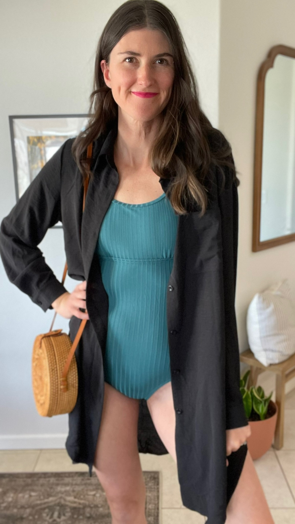 Ribbed one piece swim suit 

#LTKSwim #LTKOver40 #LTKItBag