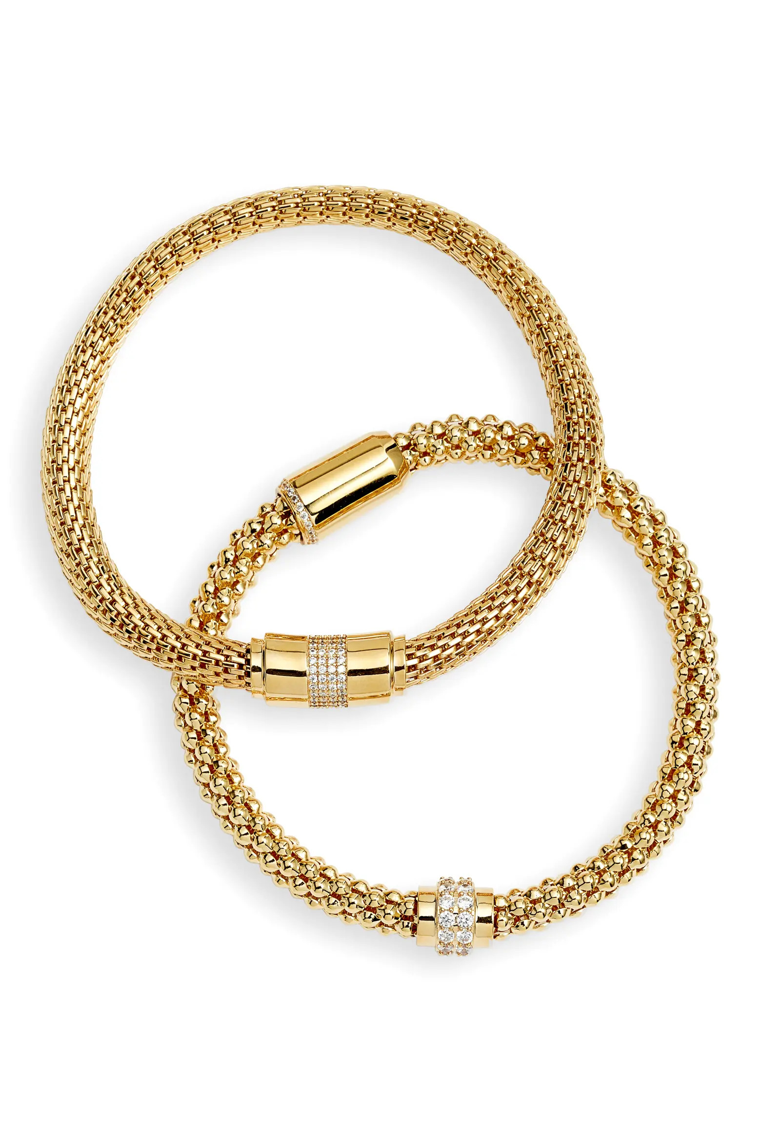 Nordstrom Set of 2 Mesh Stretch Bracelets (Women) | Nordstrom | Nordstrom