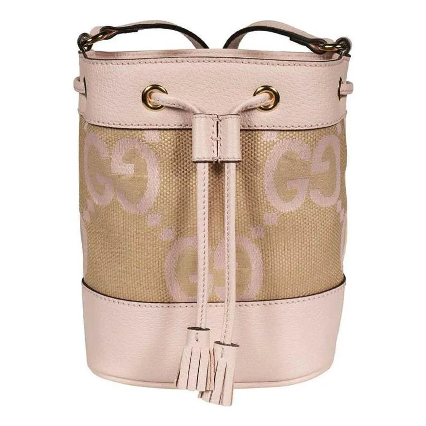 (WMNS) Gucci Ophidia Jumbo GG Mini Bucket Bag 'Camel Light Pink' 550620-UKMBG-9550 | KICKS CREW