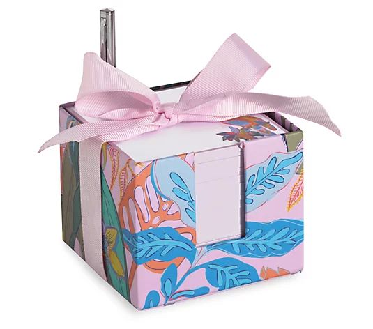 Vera Bradley Note Cube with Pen  -Rainforest Fauna | QVC