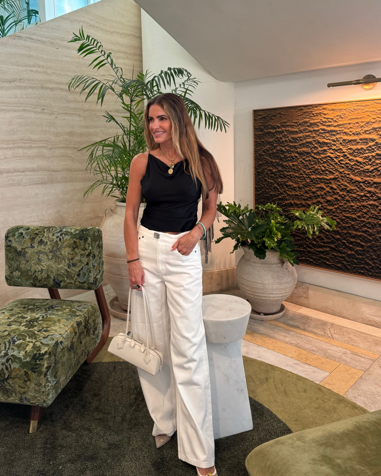 night 5 in LA: off to dinner at nobu malibu, then to the hollywood bowl for the john cougar mellencamp concert & it was so good! (swipe to hear how grest he sounded)🖤🤍

shop our #ootn’s below i’m obsessed with this blouse & these white denim jeans too! 

run tts wearing size 4 top & 25 jeans

#LTKdayinmylife #LTKTravel #LTKootd