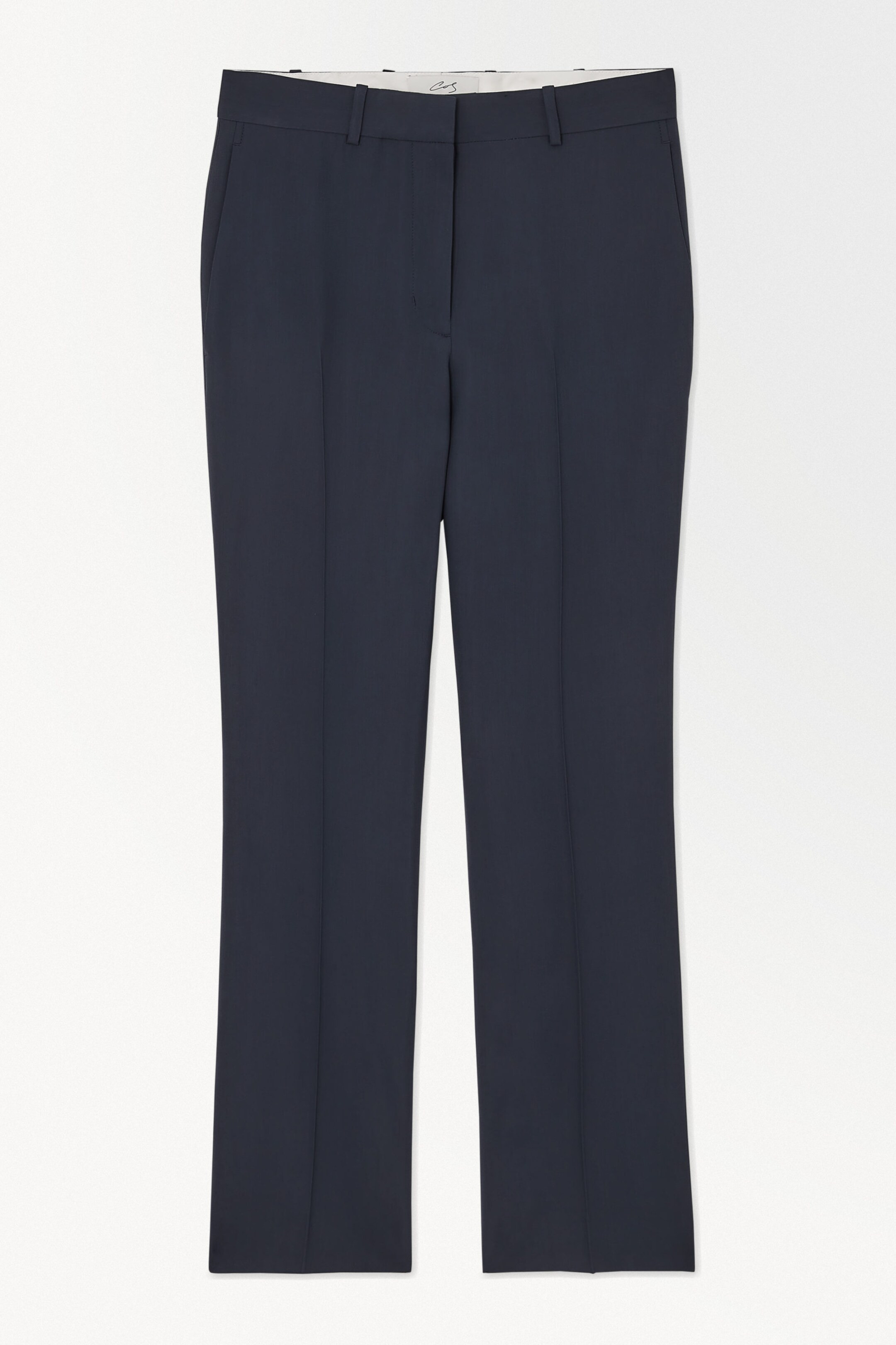 THE WOOL TWILL CIGARETTE PANTS - NAVY | COS (AU)