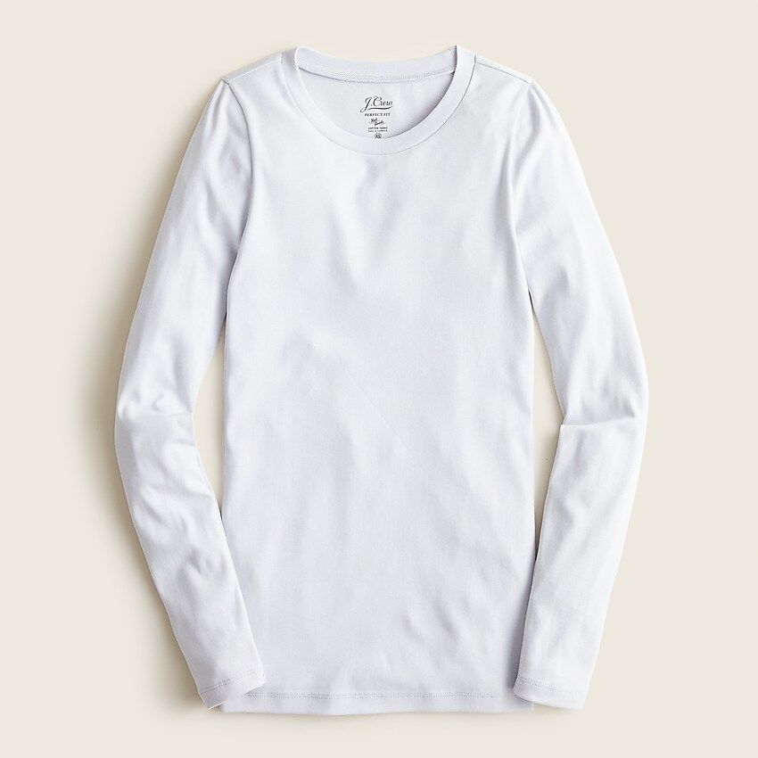 J.Crew: Slim Perfect Long-sleeve T-shirt For Women | J.Crew US