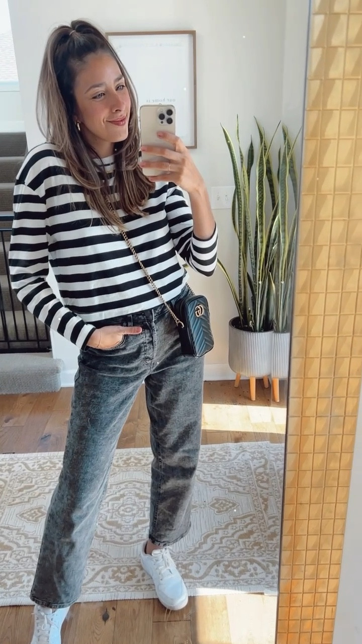 Monday casual outfit🤍🖤 Target style, Gucci, Nike sneakers, natural beauty 

#LTKunder50 #LTKFind #LTKstyletip