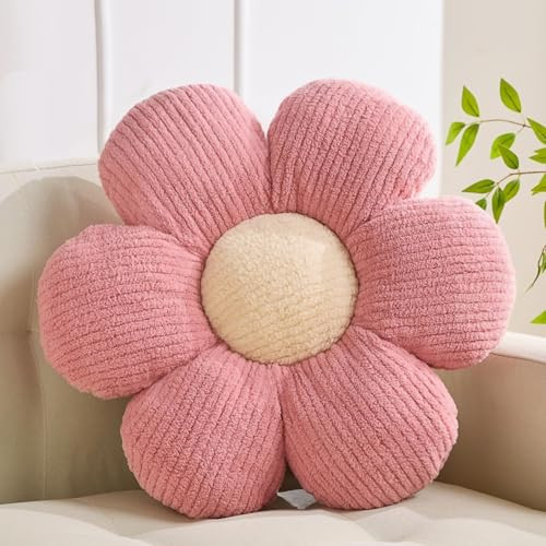 XIAIJIA Flower Pillow Flowers Shaped Pillow Cushion Decorative Daisy Pillow for Bed Cute Throw Pillow Flower Floor Pillow Soft Seat Cushion Pink Cushion 15.7" | Amazon (US)