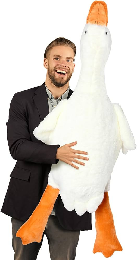 Giant Goose Stuffed Animal White Large Stuffed Duck Plush Toy Big Soft Duck Stuffed Animals Cute ... | Amazon (US)
