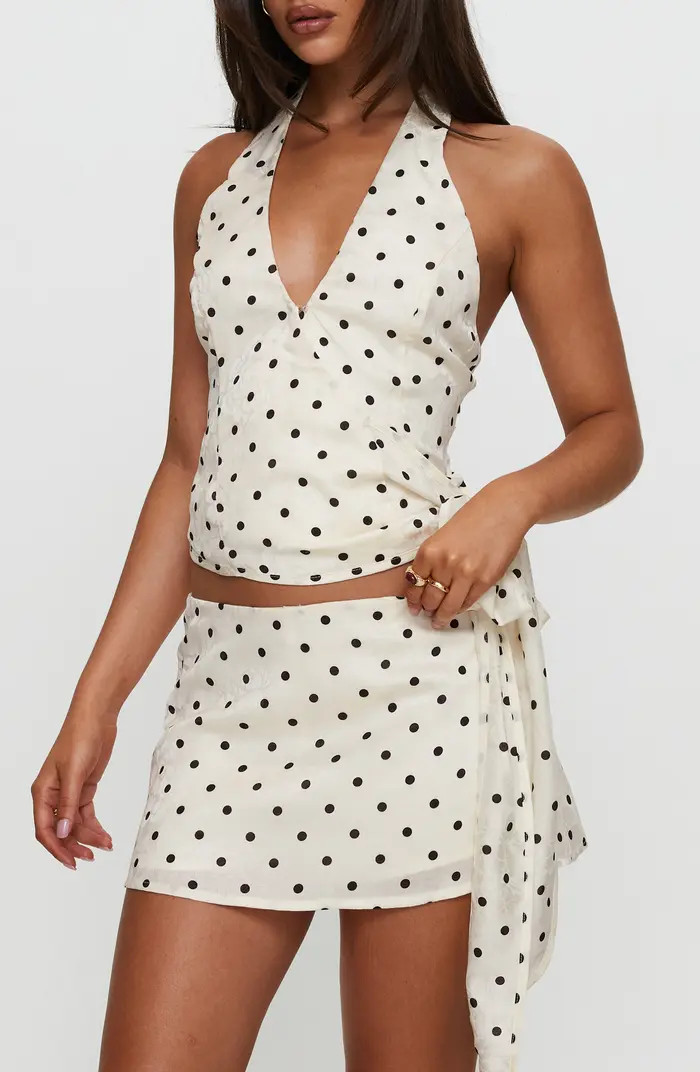 Beffanie Polka Dot Halter Top & Skort Set | Nordstrom