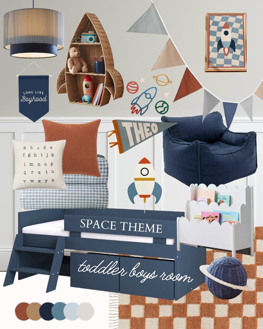 Space theme toddler boys room 🚀🪐✨ Kids room design & styling

#LTKuk #LTKhome #LTKkids