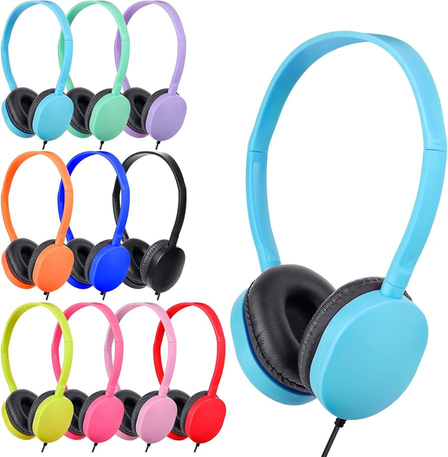 Kids Headphones Bulk 10 Pack for Classroom School Students,Wholesale Class Set Headphones for Cla... | Amazon (US)