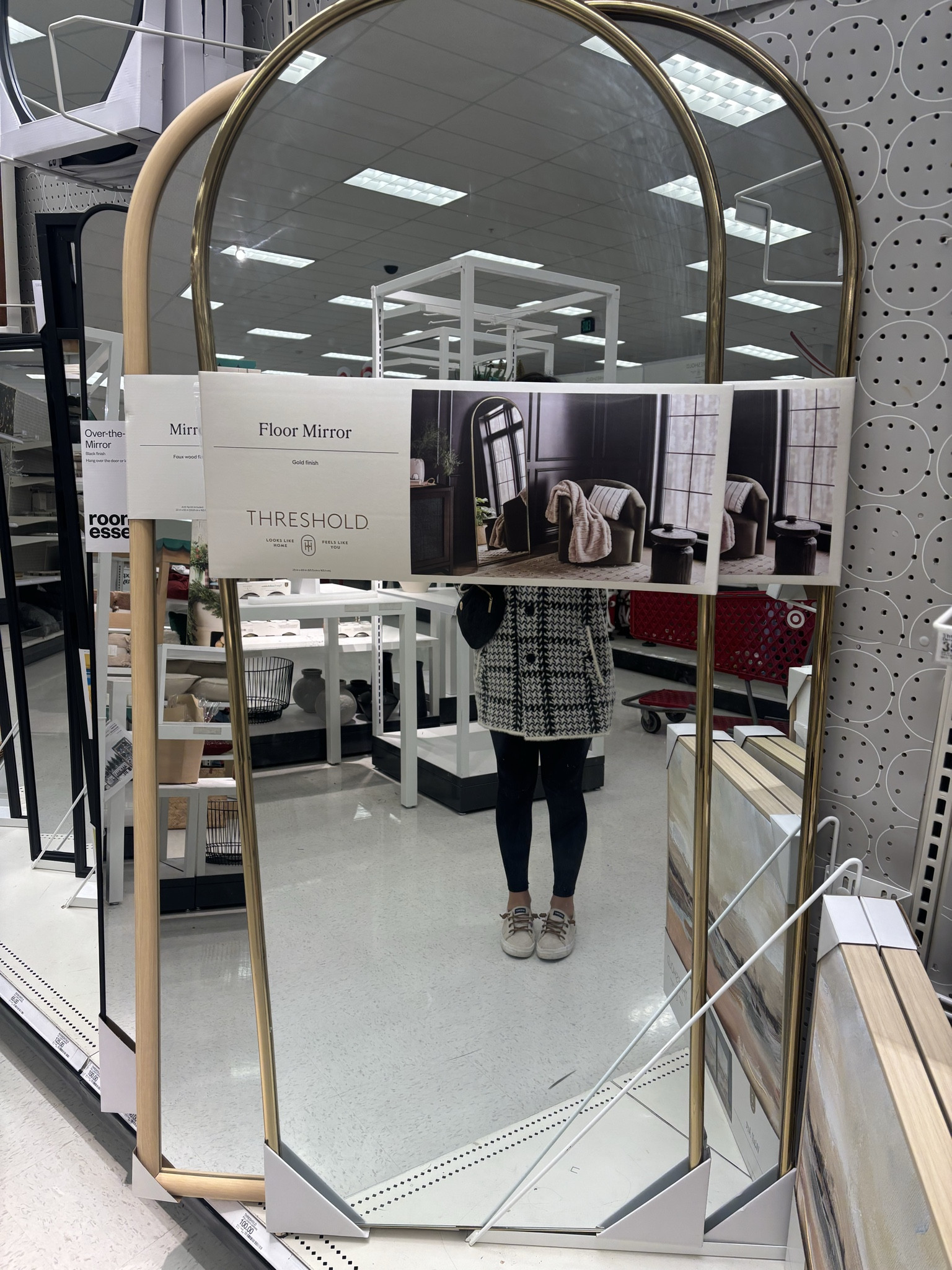 This beautiful stand-up mirror caught my attention at @Target. Great quality and would be able to flex to any style! #mirror #tallmirror #wallleaningmirror #decor #style 

 #LTKHoliday #LTKHome