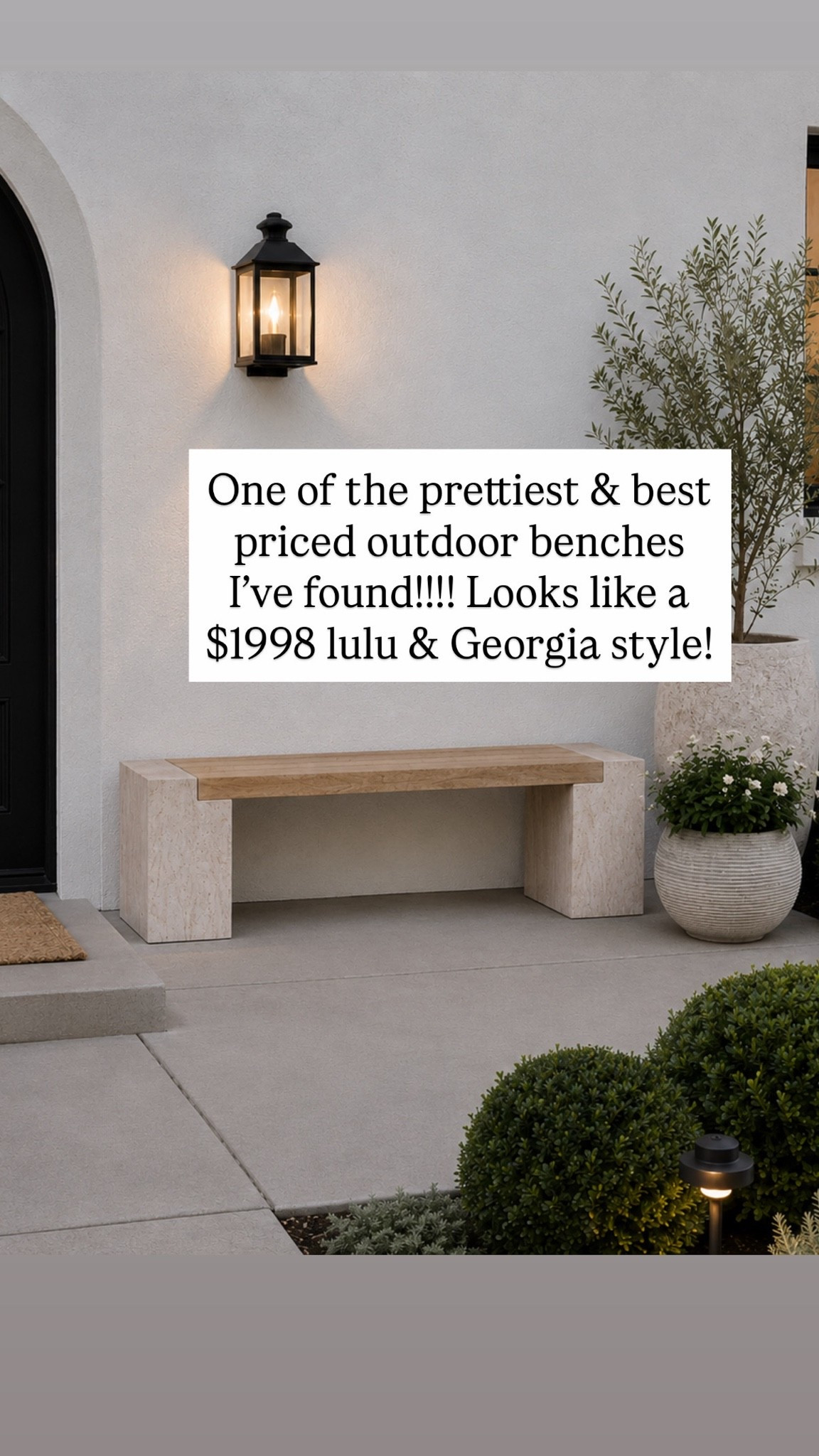 One of the prettiest & best priced outdoor benches I’ve found!!!! Looks like a $1998 lulu & Georgia style!

#LTKHome #LTKSaleAlert